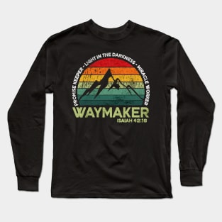 Waymaker mountain promise keeper light Long Sleeve T-Shirt